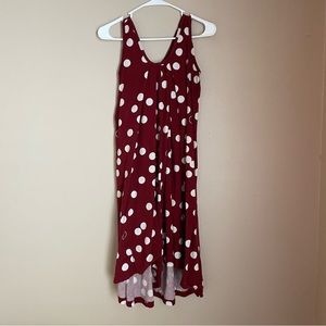 Latched Mama polka dot momper with belt and pockets